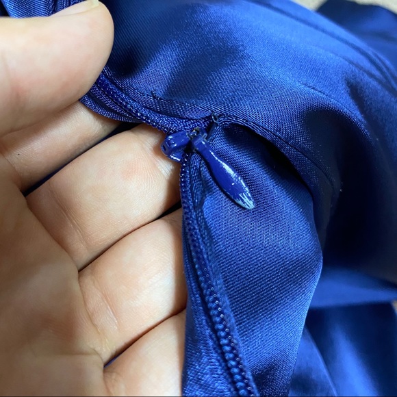 David Meister Navy Blue Shift Dress - Picture 12 of 13